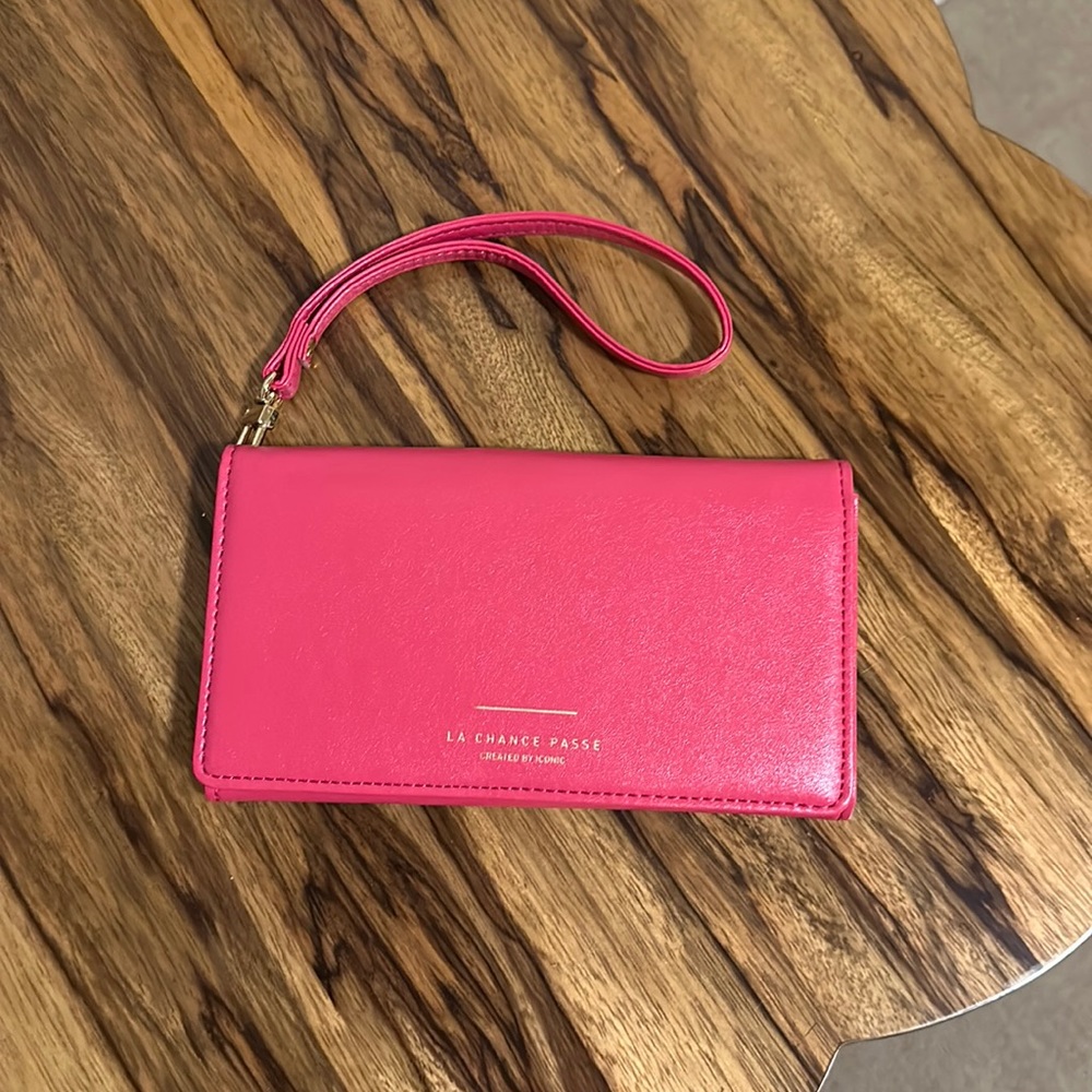 Small Pink Wristlet or Wallet